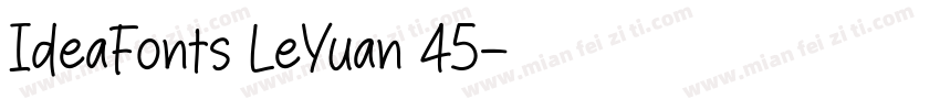 IdeaFonts LeYuan 45字体转换